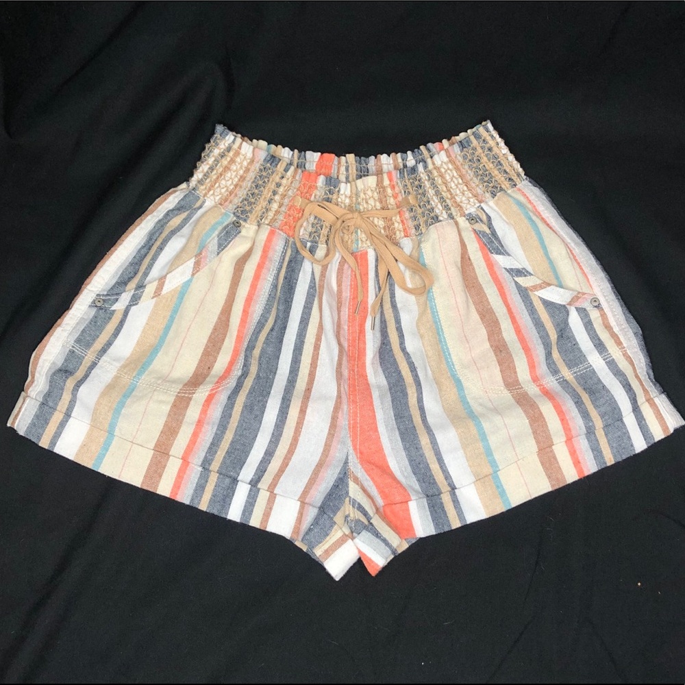 Woven striped shorts sz Lg